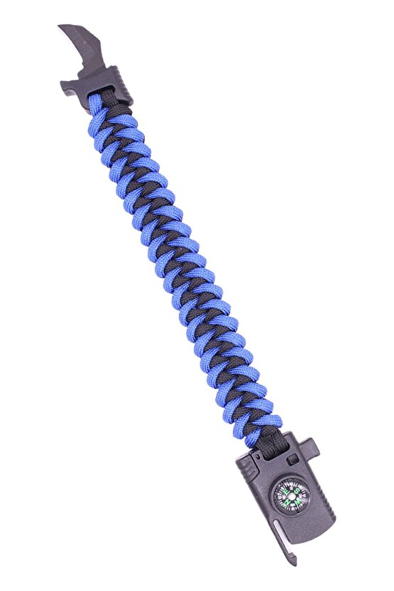 Paracord Survival Bileklik Bıçak Pusula Ateş Başlatıcı Magnezyum Ve Ikaz Düdüğü