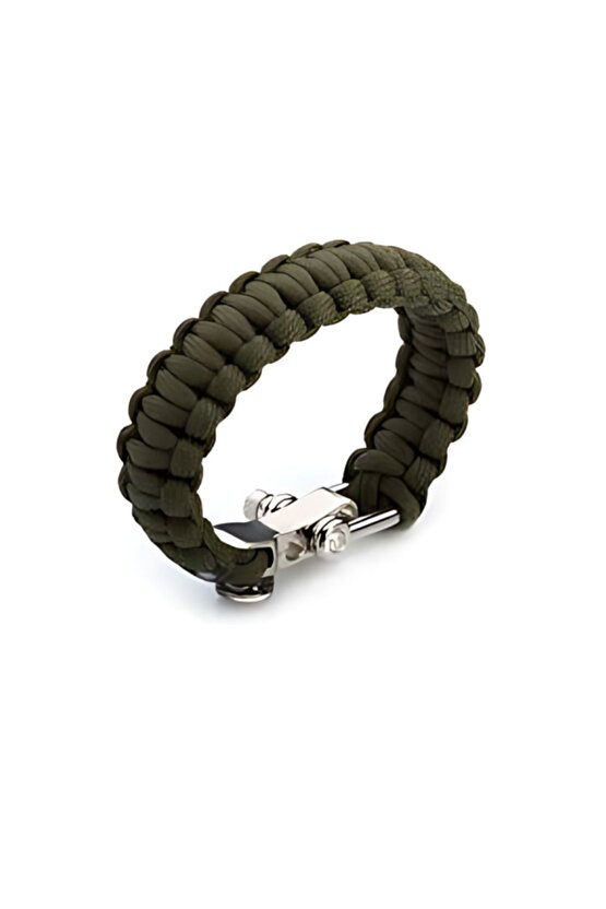 Paracord Paraşüt Ipi Outdoor Bileklik 3 Kademeli U Klips