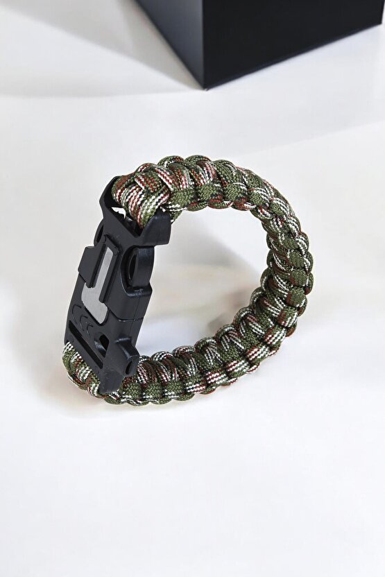 Paracord Cobra Survıval Kamuflaj Bileklik