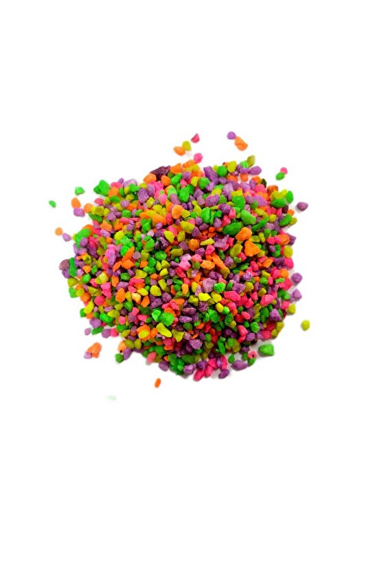 Akvaryum Teraryum Fanus Süsleme Fosforlu Renkli Parlayan Bahçe Süs Dekor Renkli Çakıl Taşı 1kg