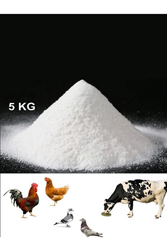 Mermer Tozu 5 Kg Hayvan Yemi Katkısı Beyaz Kalsit Tozu Yüksek Kalite Ince Kalsiyum Toz Karbonat