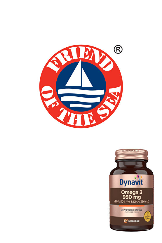 Omega 3 950 mg 30 Yumuşak Kapsül - 1400mg Balık Yağı Yüksek EPA ve DHA
