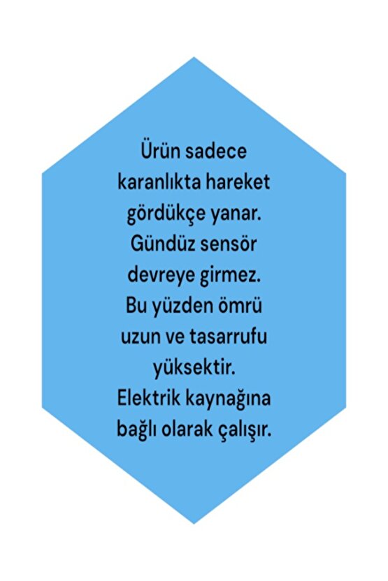 Radar Sensörlü, Elektrikle Çalışır, Karanlıkta Hareket Gördükçe Yanar 24 Watt Beyaz Işık Led Aplik