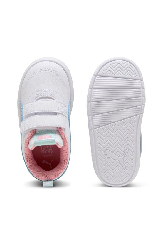 Çocuk Beyaz Courtflex V3 Spacebelle Vinf Günlük Ayakkabı 404346-01