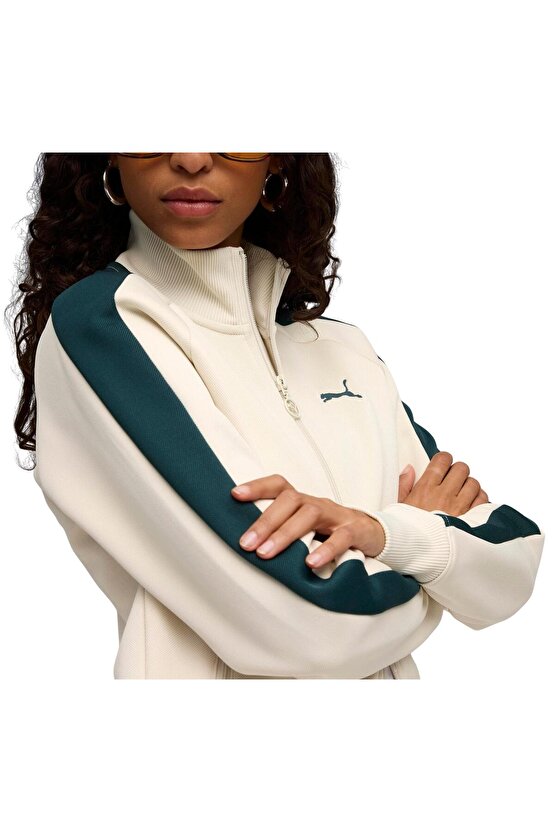 629796-92 T7 Always On Track Jacket Kadın Ceket Krem