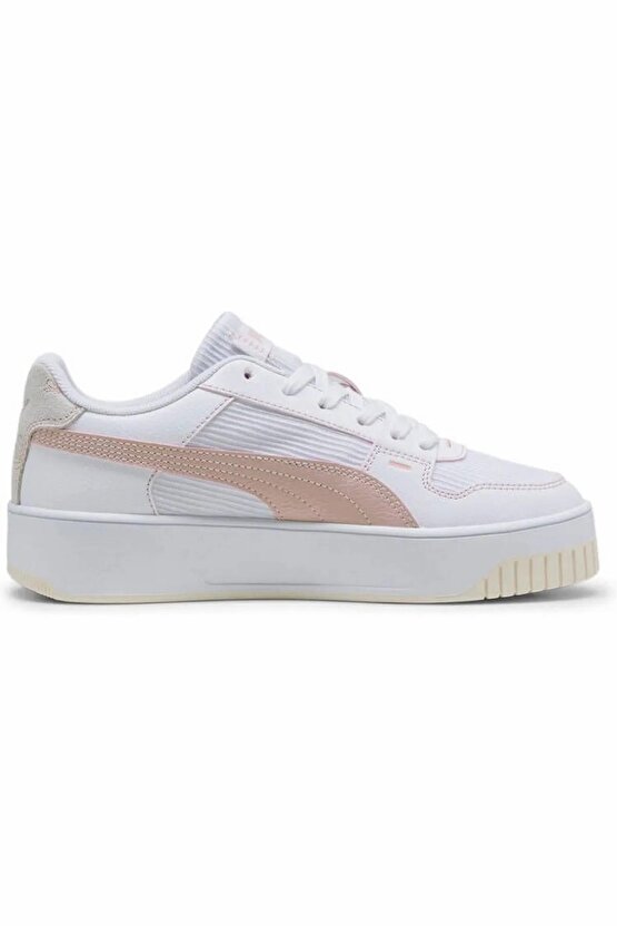 Carina Street Lux Crafted Flowers Sneakers BEYAZ