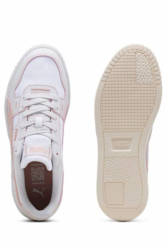 Carina Street Lux Crafted Flowers Sneakers BEYAZ