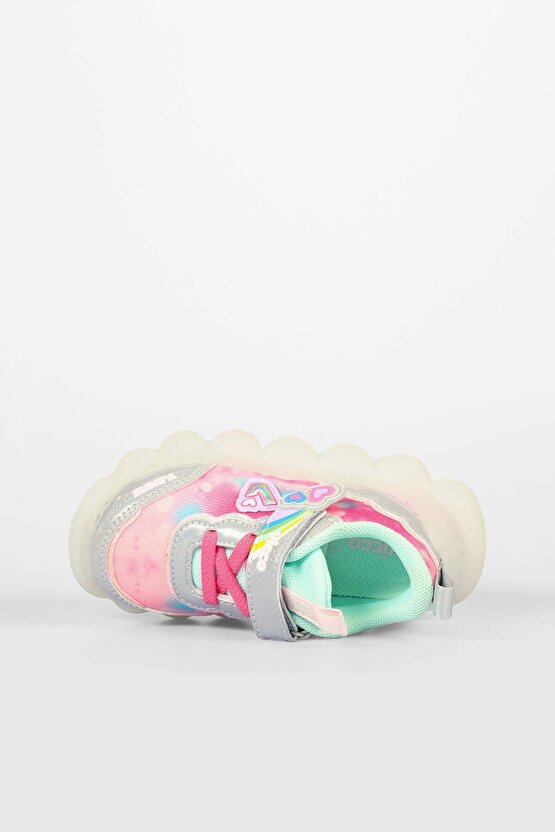 Kız Çocuk Gümüş Işıklı Balloon Sneaker