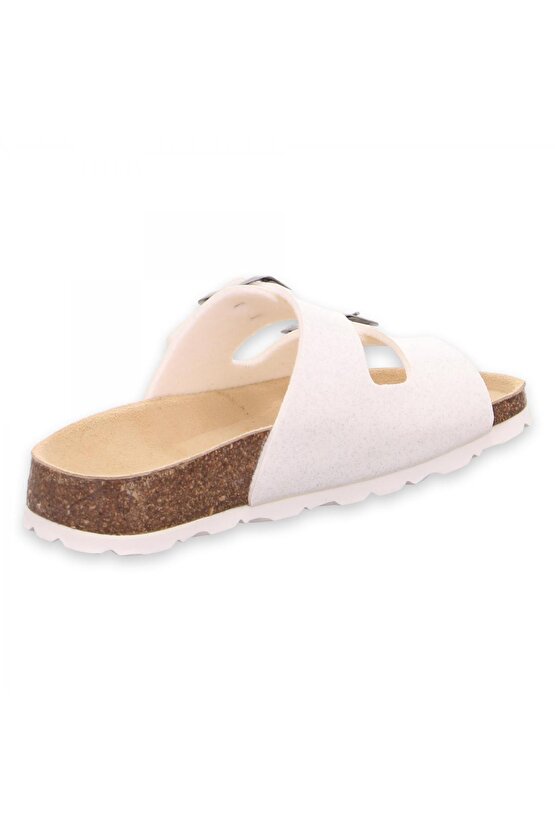 800111 G Deri Krem Unisex Terlik