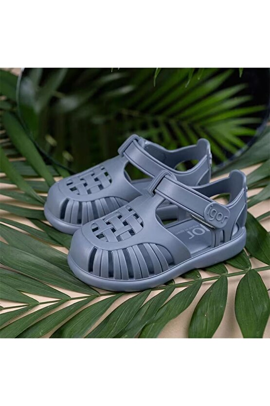 Tobby Solid Unisex Çocuk Mavi Sandalet UNISEX ÇOCUK SANDALET S10271