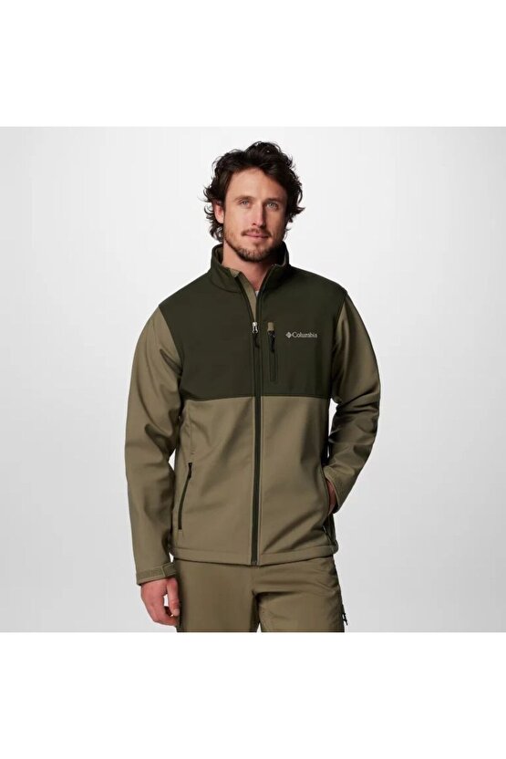 Erkek Haki Ascender Omni Shield Softshell Mont