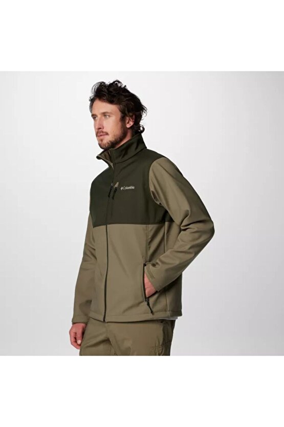 Erkek Haki Ascender Omni Shield Softshell Mont