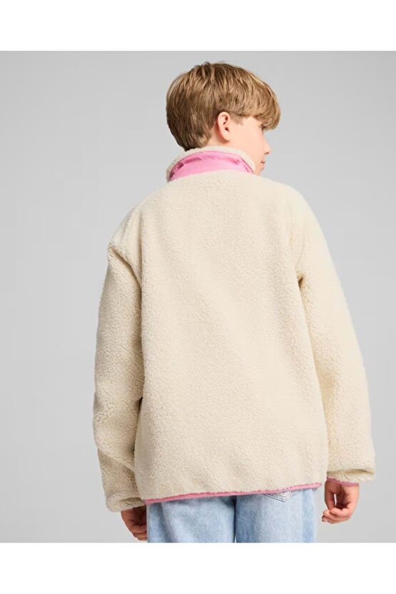 626504-87 Hybrid Sherpa Jacket Kız Çocuk Mont PEMBE