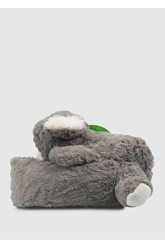 Koala Kadın,Garson Boy Hayvanlı Panduf Gri 3641