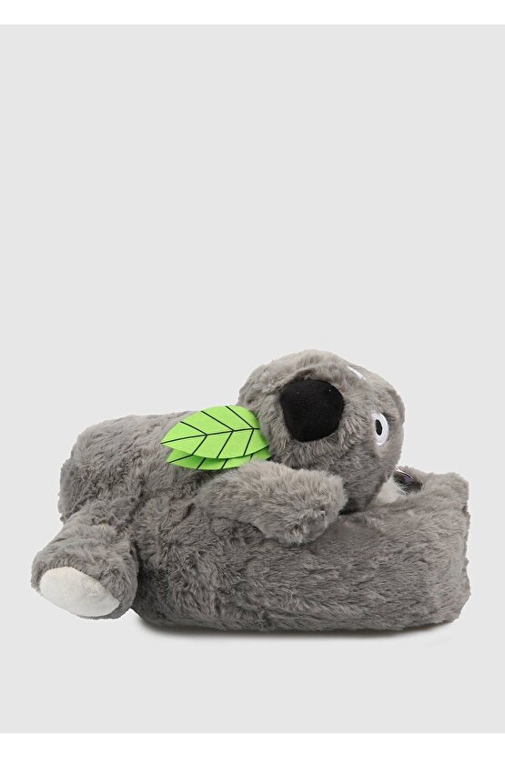 Koala Kadın,Garson Boy Hayvanlı Panduf Gri 3641