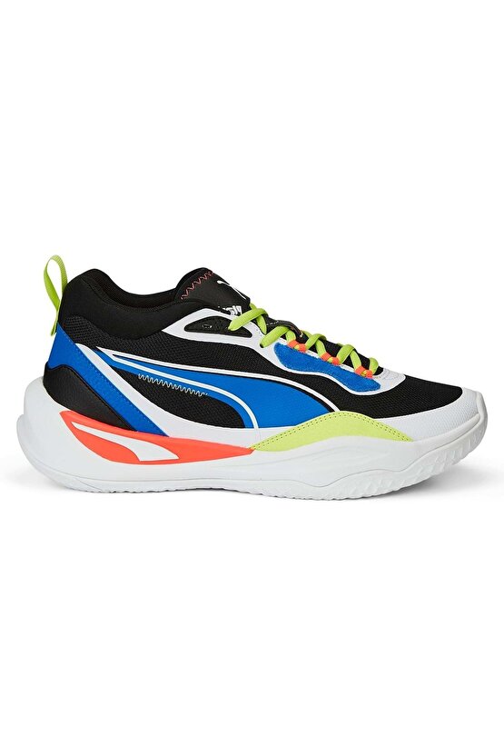 385841-04 Playmaker Basketbol Erkek Spor Ayakkabı BEYAZ-SİYAH