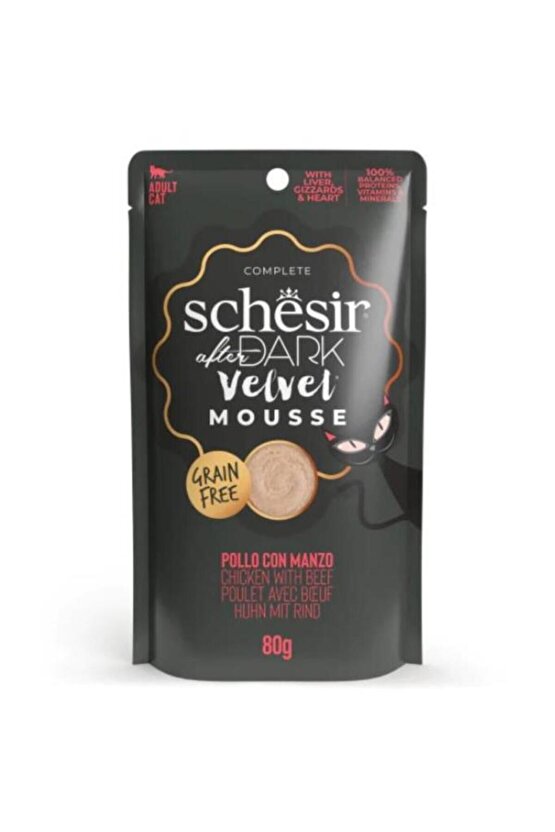 After Dark Velvet Mousse Tavuklu ve Sığır Etli Yetişkin Kedi Yaş Maması 80 Gr - 5910235