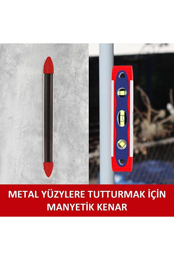 WP262027 225MM Manyetik Şoka Dayanıklı Torpedo Su Terazisi