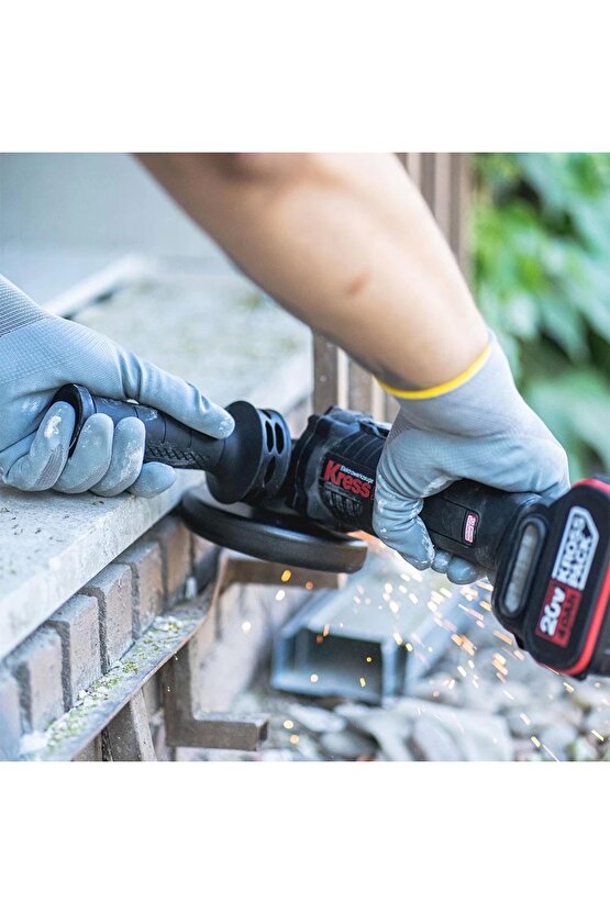 KUH02.91 20Volt 115mm Kömürsüz Profesyonel Şarjlı Devir Ayarlı Avuç Taşlama (Akü Dahil Değildi
