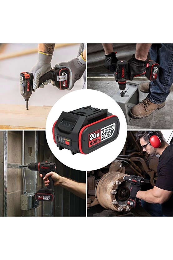KAB21 20Volt 4.0Ah. Li-ion Kross Pack Profesyonel Yedek Akü