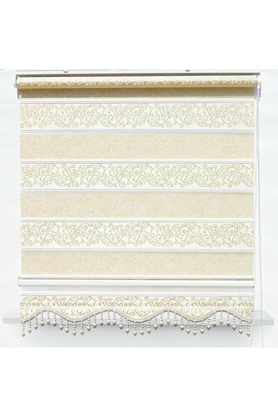 Zebra Perde Sarmaşık Desen