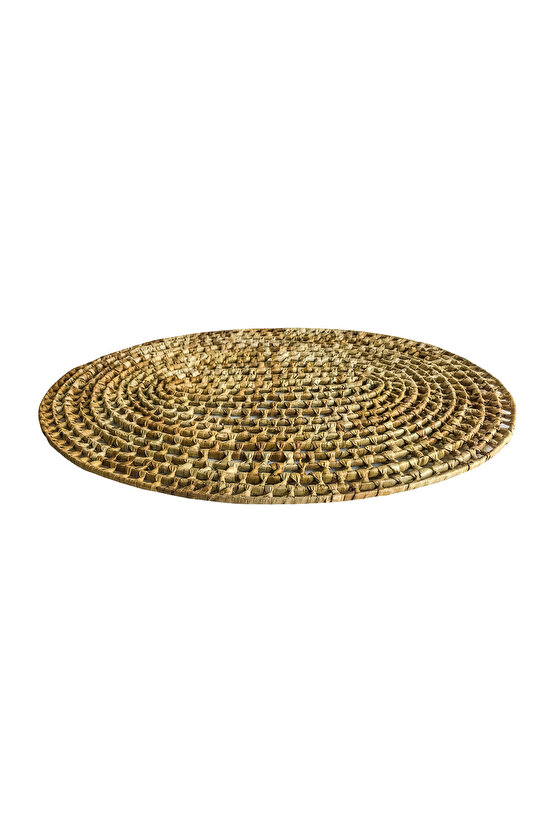 Rattan Hasır Dekoratif Supla Amerikan Servis 100% El Yapımı Oval Büyük