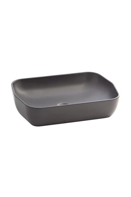 Lucida Mat Antrasit Deliksiz Lavabo 55 Cm