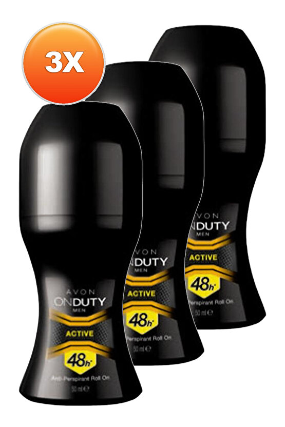OnDuty Active Erkek Rollon 50 Ml. Üçlü Set