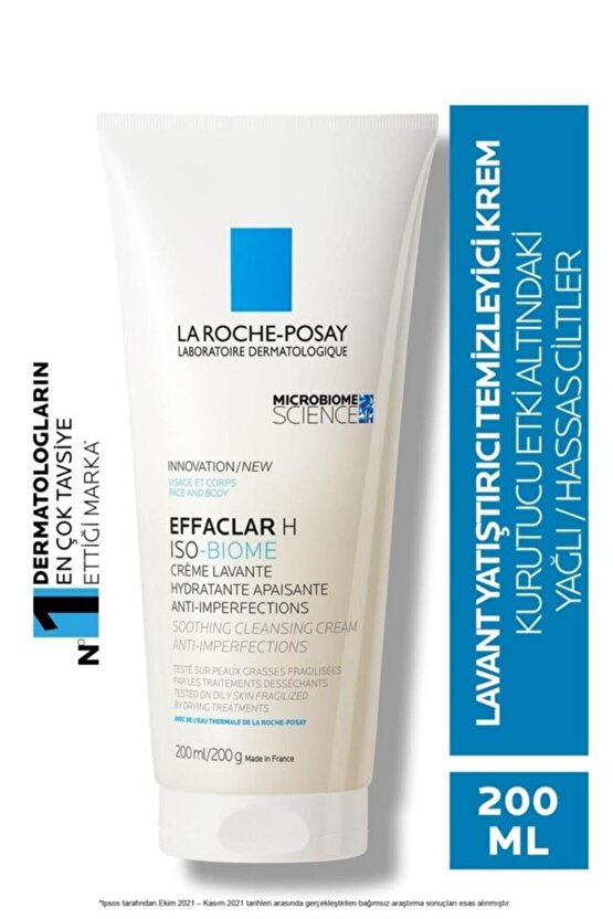 Effaclar H Iso-Biome Creme Lavante 200 ml