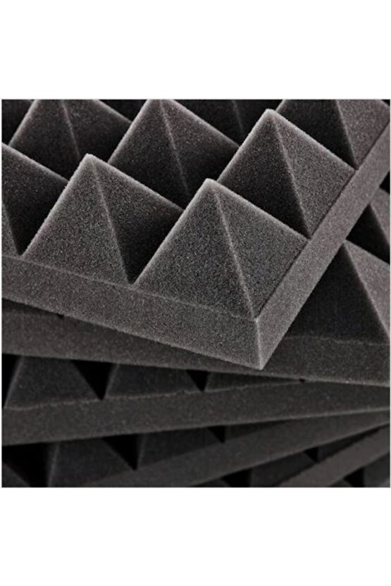 Ses Yalıtm Akustik Piramit Süngeri Kendinden Yapışkanlı 40mm 50x50 40 Adet