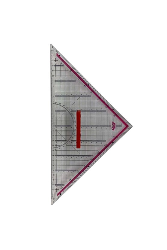 Geoderik Üçgen Cetvel Gemici Cetveli Tekstil Cetveli Modelist Cetveli 32 cm