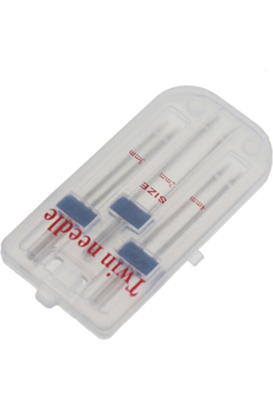 Aile Dikiş Makinesine Nervür Çift Iğne (2mm3mm4mm) 3 adet