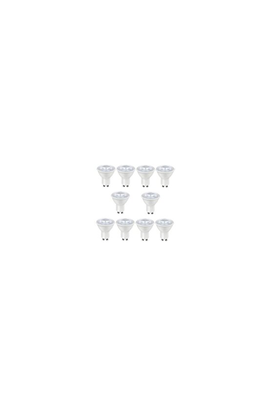 10 Adet 7 Watt 4000 Kelvin, Çok Kaliteli Gu10 Duy Led Ampul, Yüksek Lümen 4000 Kelvin Gu10 Duy Ampul