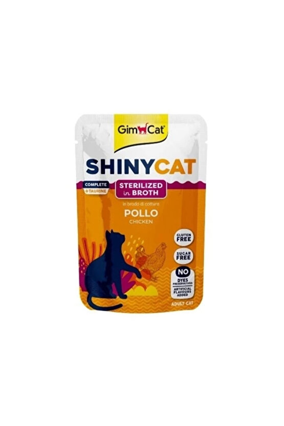 Shinycat Sos İçinde Tavuklu Pouch Kısırlaştırılmış Konserve Kedi Maması 70 Gr