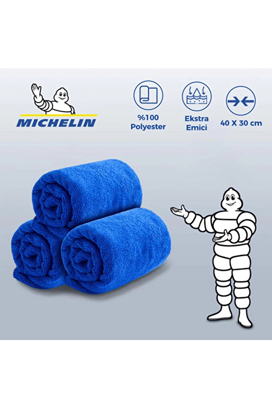 MC35033 40X30cm Süper Emici Mikrofiber Havlu, 3 Adet