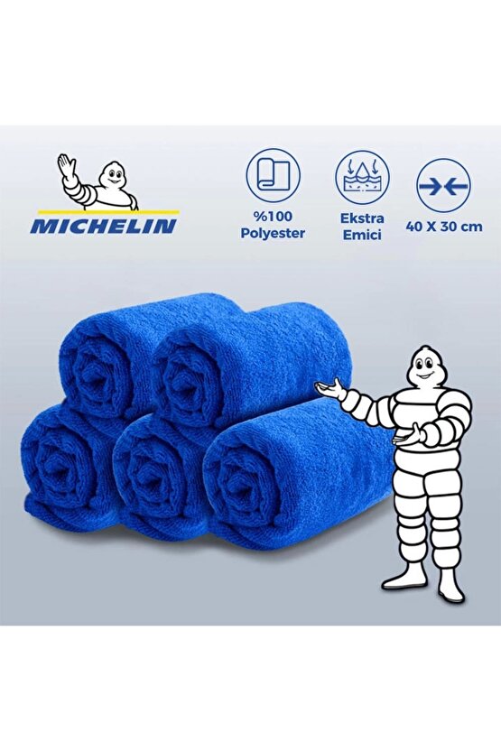 MC35035 40X30cm Süper Emici Mikrofiber Havlu, 5 Adet