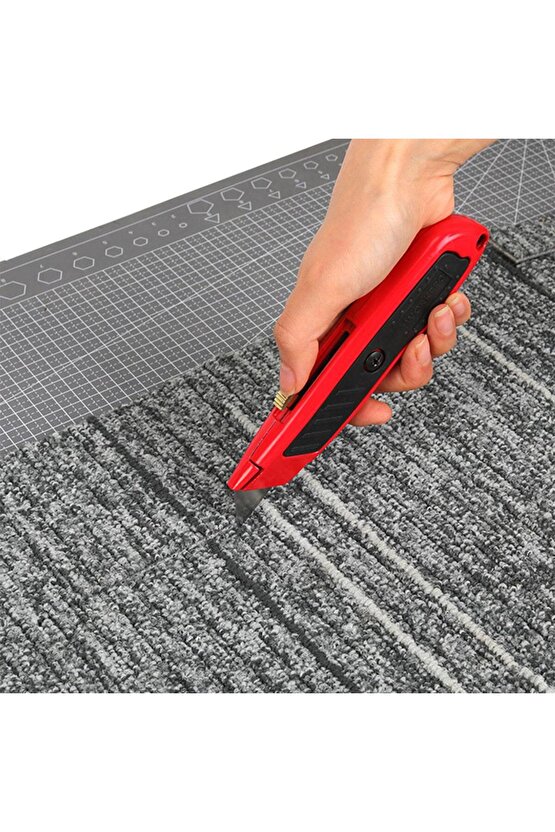 WP213005 Alüminyum Gövde Geri Çekilebilir Rötuş Maket Bıçağı + 3 Adet Yedek Bıçak