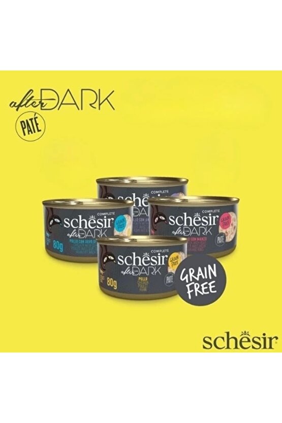 After Dark Pate Et Suyunda Karışık Lezzetler Yetişkin Konserve Kedi Maması 12 Adet 80 Gr