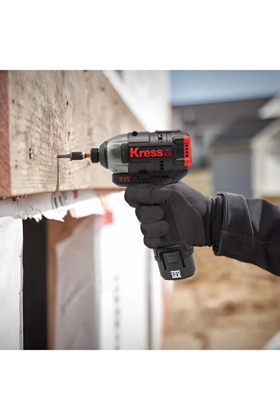 KUC12 12Volt2.0Ah Li-ion Çift Akülü Kömürsüz Profesyonel Şarjlı Darbeli Matkap