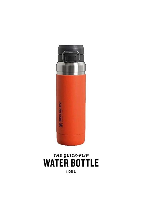 The Quick-Flip Water Bottle 36Oz1.0 Lt Tigerlily Termos