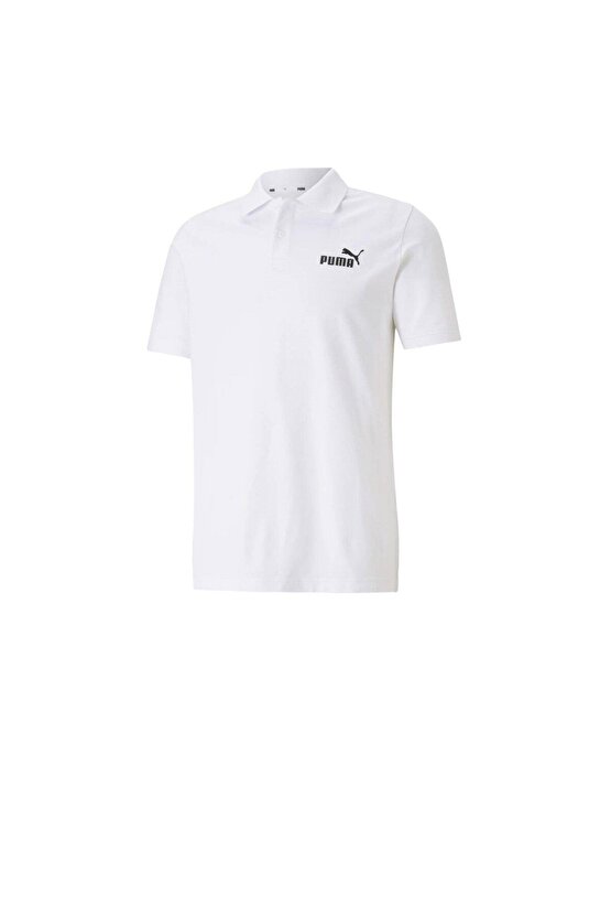 Essential Pique Polo Erkek Beyaz Günlük Stil Polo T-Shirt 58667402