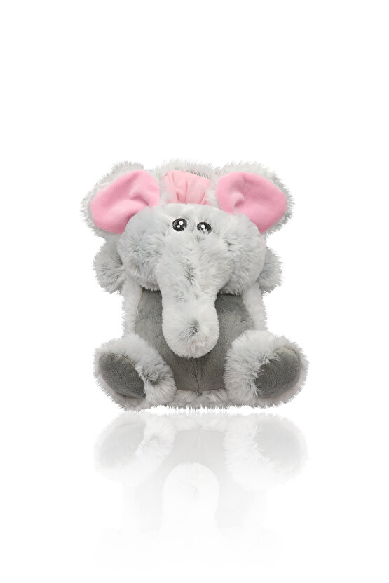 Tw Elephant Gri Kadın Hayvanlı Panduf