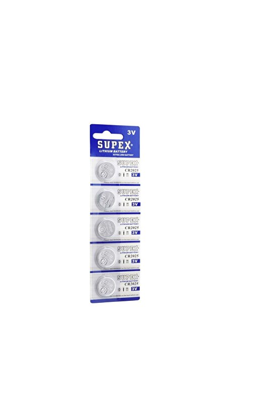 Cr2025 3V Lithium Düğme Pil 5Li Paket