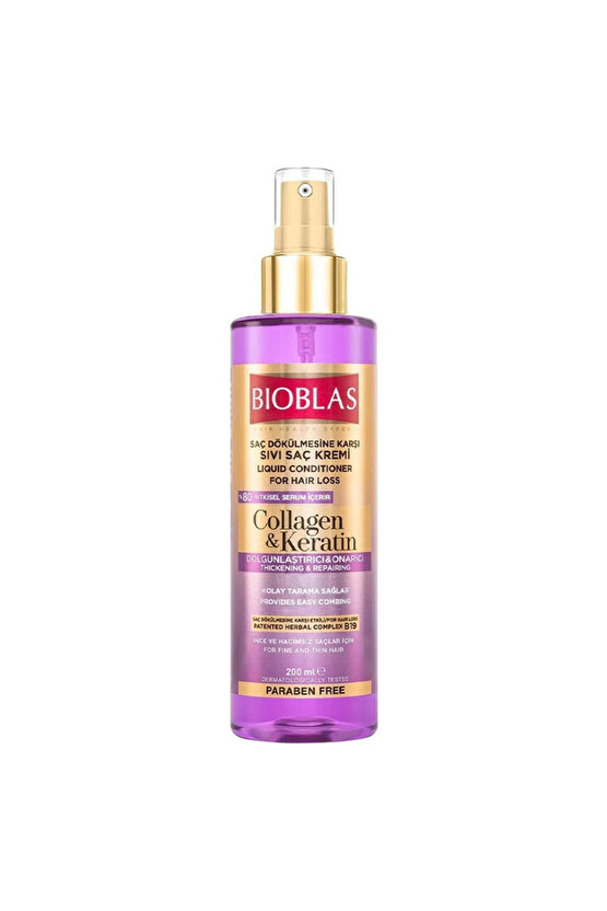 Kolajen Keratin Sıvı Saç Kremi 200 Ml