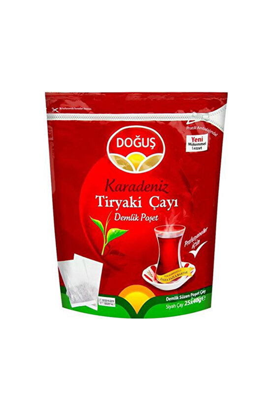 Karadeniz Tiryaki Demlik Poşet Çay 25X40 Gr