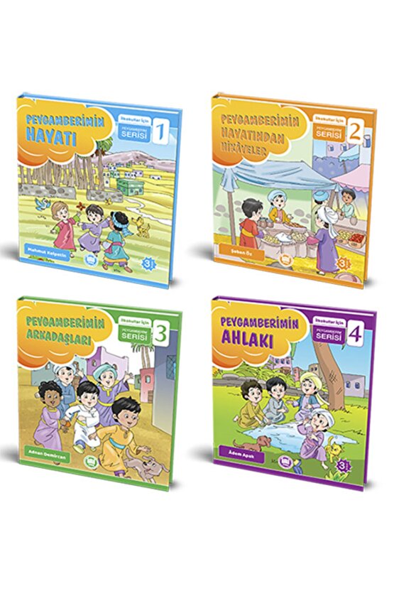 Ilkokullar Için Peygamberim Serisi (4 Kitap) Mahmut Kelpetin, Adnan Demircan, Adem Apak, Şaban Öz