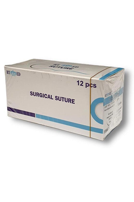 İpek Cerrahi İplik-sütur Silk 12 Li No:40 Yuvarlak