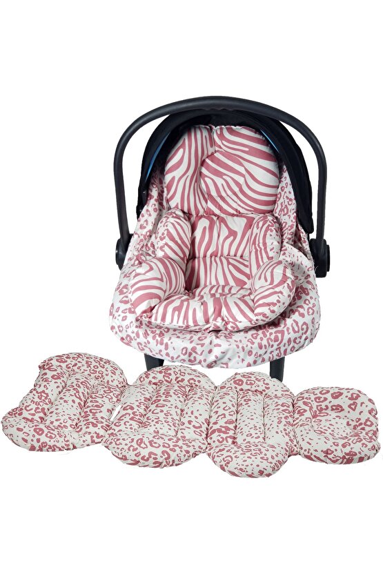 Babynest Puset Içi Set Araba Minderi Emzirme Örtüsü Ve Minderi Beşik Içi Nevresim Takımı 15 Li Set