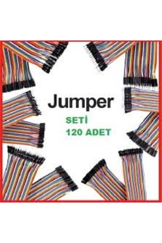 30 cm 120’li Dişi-dişi, Erkek-Erkek, Erkek-Dişi Jumper Kablo Seti