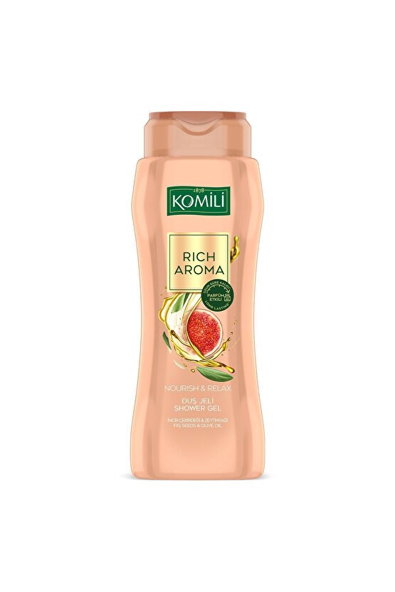 Rich Aroma Nourish&relax Duş Jeli - Incir Çekirdeği&zeytinyağı - Kalıcı Parfüm Etkili-500 ml